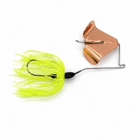 chartreuse skirt with copper blade buzzbait
